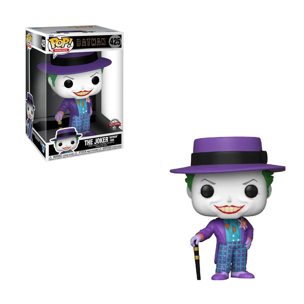 Funko Pop Jumbo: Batman 1989- Joker w/Hat #425 (10 Pulgadas) :  .com.mx: Juguetes y Juegos